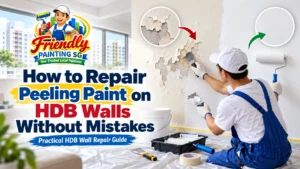 how to repair peeling paint on hdb wall