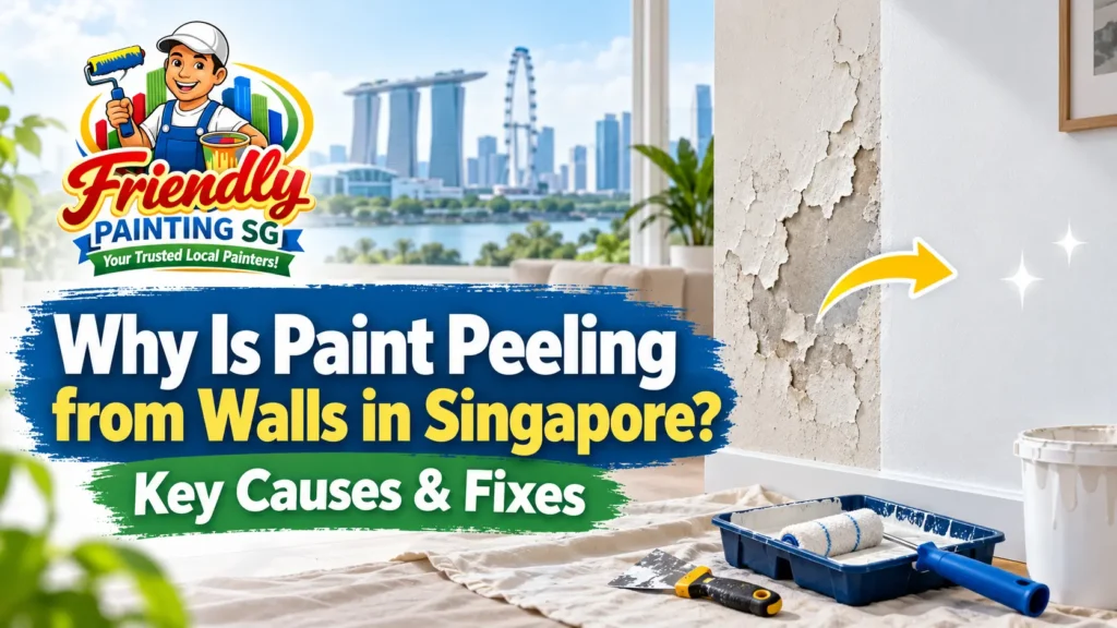 why is paint peeling from walls in singapore