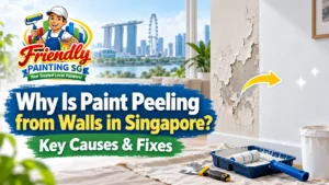 why is paint peeling from walls in singapore